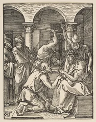 Kristus kronet med torne, fra Den lille lidenskab, ca. 1509.