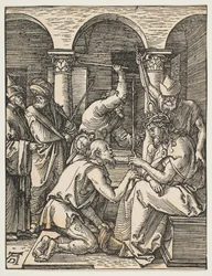 Kristus kronet med torne, fra Den lille lidenskab, ca. 1509.