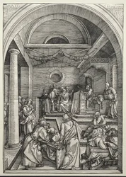 Kristus disputerer med læger, ca. 1503-1504.