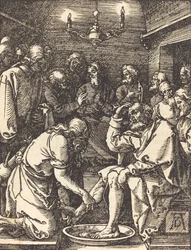 Kristus vasker disciplenes fødder, 15091510.