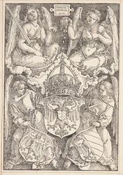 Imperiets våbenskjold og byen Nürnberg