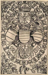 Maximilians våbenskjold som romernes konge