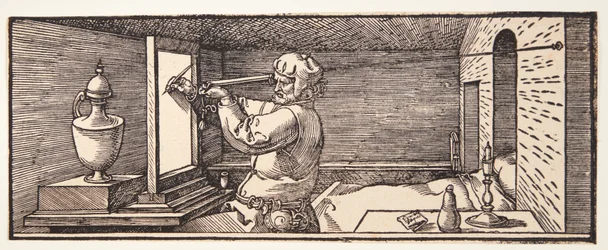 Tegner tegner en vase