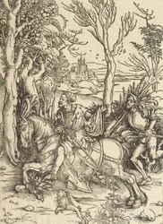Ridder og Lansquenet, ca. 1497