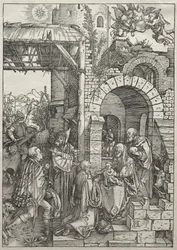 Jomfruens liv: Tilbedelse af Magi, 1504-1505.