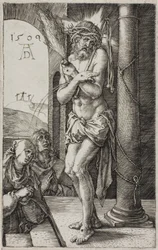 Man of Sorrows by the Column, frontispice fra The Engraved Passion,