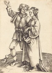 Bonde og hans Hustru, ca. 14971498.