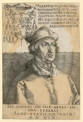 Portræt af kardinal Albrecht af Brandenburg
