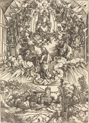 Sankt Johannes foran Gud og de ældste