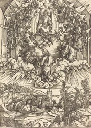 Sankt Johannes foran Gud og de ældste, sandsynligvis ca. 14961498.