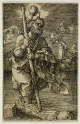 St. Christopher vender mod højre