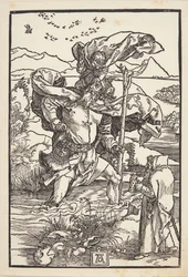 St. Christopher i ørkenen med en fugleflugt