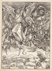 St. Michael kæmper mod dragen