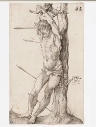 Sankt Sebastian bundet til et træ