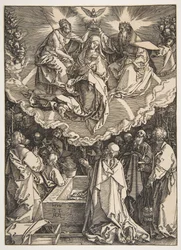 Jomfru Marias himmelfart og kroning, fra »Jomfru Marias liv«, 1510.