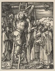 Nedstigningen fra korset, fra Den Lille Passion, ca. 1509.