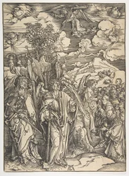 De fire engle holder vindene, fra Apokalypsen, tysk udgave, 1498, ca. 1498.
