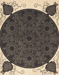 Den fjerde knude, der kombinerer syv cirkulære grupper af knuder med sorte centre, sandsynligvis 1506-1507.