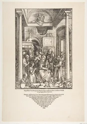 The Glorification of the Virgin, fra The Life of the Virgin, latinsk udgave, 1511, 1511.