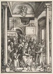 The Glorification of the Jomfru, fra The Life of the Virgin, ca. 1502.