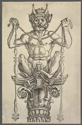 Den store søjle øverste blok, ca. 1517.