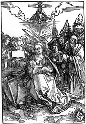 Den hellige familie med fem engle, ca. 1504
