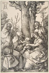 Den hellige familie med den hellige Joachim og den hellige Anne, 1511.