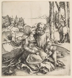 Det dårligt udvalgte par, ca. 1495.