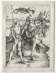Fruen Ridning og Landsknecht