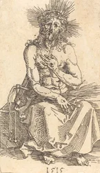 Sorgernes mand siddende, 1515.