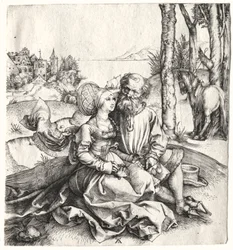 Tilbuddet om kærlighed eller det dårligt udvalgte par, 1495-1496.