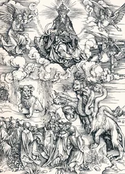 Det syvhovedede udyr og udyret med lammehorn, 1498 1906.