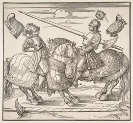 Turneringen til hest, ca. 151718.