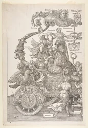 The Triumphal Chariot of Maximilian I The Great Tri..., formentlig færdig ca. 1518, udgivet 1522.