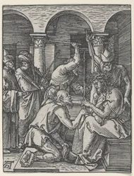 Kristus kronet med torne, ca. 1510 (træsnit)
