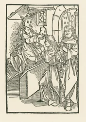 Illustration på titelbladet af "Oratio Cassandre Venete"