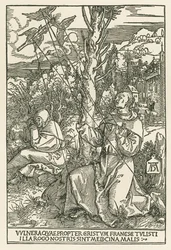 Den hellige Frans modtager stigmata, ca. 1503-04 (træsnit)