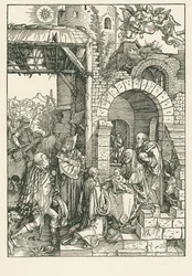 De hellige tre kongers tilbedelse, ca. 1503 (træsnit)