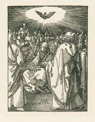 Helligåndens nedstigning, ca. 1510 (træsnit)