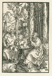 Eremitterne Sankt Antonius den Store og Sankt Paulus, ca. 1503-04 (træsnit)