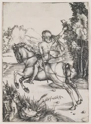 Den lille kurér, ca. 1496 (kobberstik)