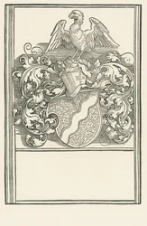 Michael Behaims våbenskjold, ca. 1518-20 (træsnit)