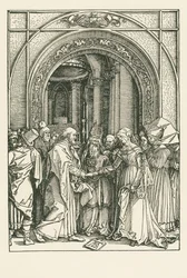 Jomfruens bryllup, ca. 1504 (træsnit)