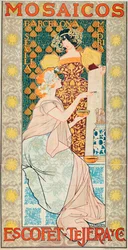 Annonce for flisen af ​​mærket "Escofet, Tejera y Cia"" - Litografi af Alexandre de Riquer i Ynglada (1856-1920)