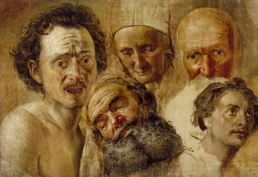 Studie af hoveder, ca. 1830