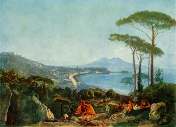 Udsigt over Napoli fra vejen til Pozzuoli, c1830