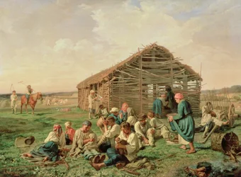 Hvile under Haying, 1861
