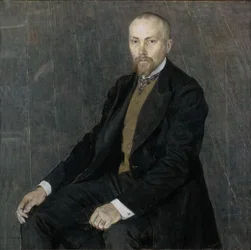 Portræt af kunstneren Nicholas Roerich 1874-1947, 1907