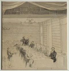 Litterær fest i Aleksander Smirdins boghandel, 1832