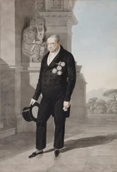 Portræt af kong Frans I af de to Sicilier 1777-1830, 1825